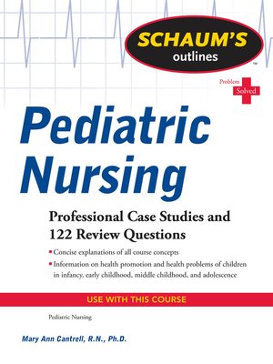 cover image of Schaum's Outline of Pediatric Nursing
